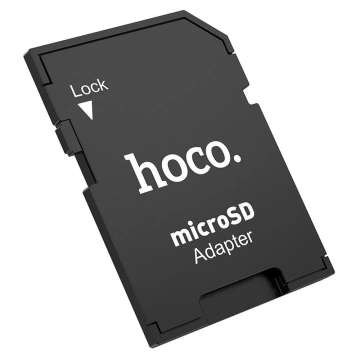 Adaptér paměťových karet HOCO SD HB22 Univerzální MicroSD na SD kartu, černý
