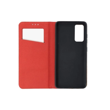 Kožené pouzdro SMART PRO s klopou a pouzdrem pro iPhone 15, vínové