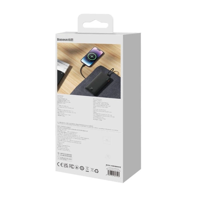 Baseus Airpow 10000 mAh 20 W Powerbank Schwarz