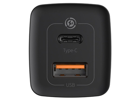 Rýchla nabíjačka Baseus GaN2 Lite USB USB-C 65W EÚ čierna