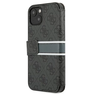 Guess GUBKP13S4GDGR iPhone 13 mini 5,4" szary/сірий книжка 4G Stripe