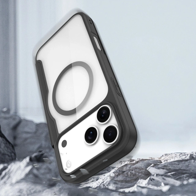 Etui do iPhone 17 Pro Dux Ducis Skin X Pro Portfel MagSafe Czarny