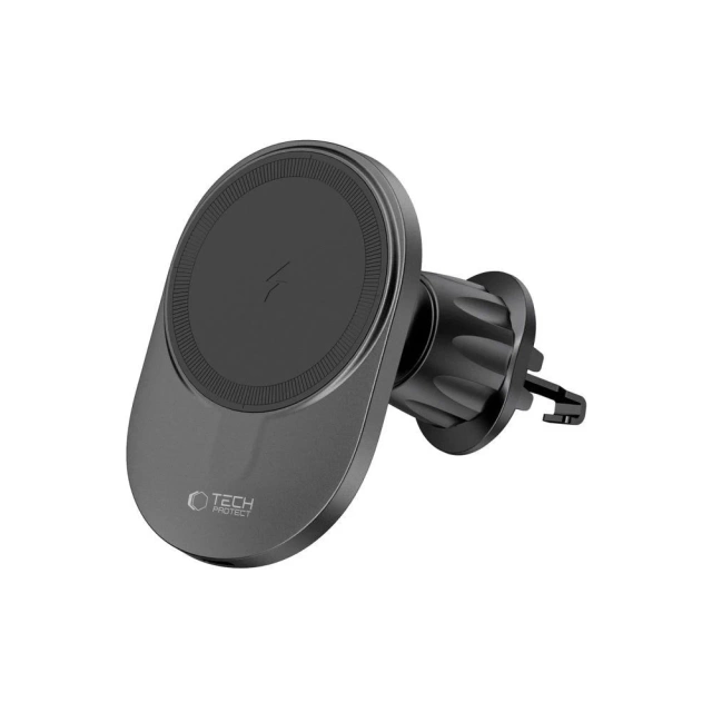 Магнітний індукційний автомобільний тримач MM15W-V1 Magnetic MagSafe Vent Car Mount Wireless Charger 15W for black black