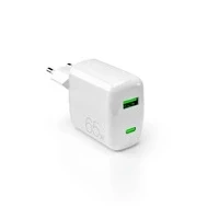 Ładowarka Puro 65W GaN USB-C PD + USB-A AFC – biała