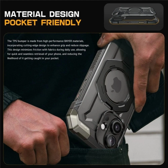 Etui Supcase UB Grip Mag Safe pre iPhone 16 Black