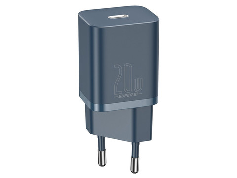 Baseus PD 20W wall charger USB-C Type C to Lightning Blue cable