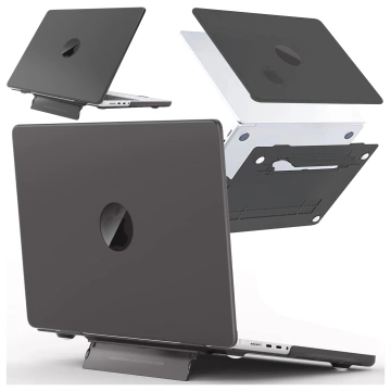 Alogy ProStand™ матовий чохол з підставкою для MacBook Air 13.3" (A1932/A2179/A2337) Black