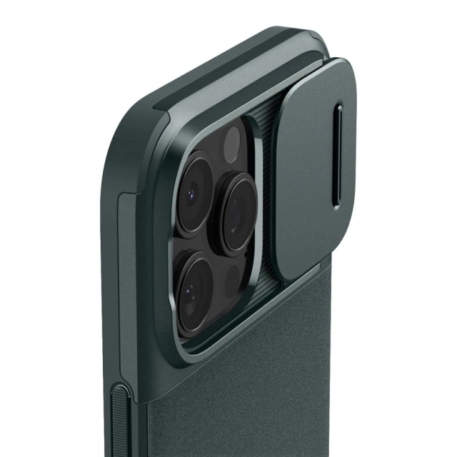 Puzdro Spigen Optik Armor Mag MagSafe iPhone 16 Pro Max Green Abyss