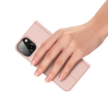 Dux Ducis Skin Pro holster cover flip cover для iPhone 13 mini рожевий
