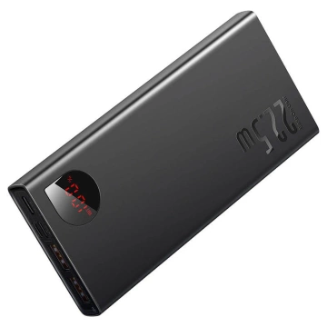 Powerbanka Baseus Adaman Metal, 10000mAh, 22,5W (černá)