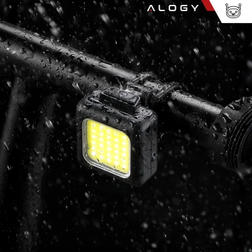 Bicycle light for bicycle front rear set of 2 lights front rear COB USB Alogy Bike Light