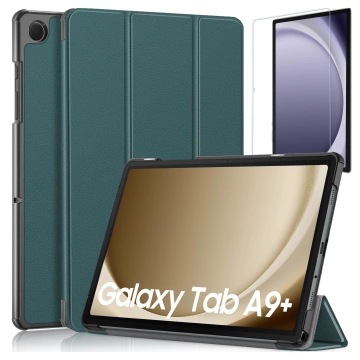Etui do Samsung Galaxy Tab A9+ Plus 2023 11" X210/X215/X216 obudowa na tablet Case Alogy Book Cover Zielone + Szkło