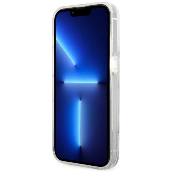 Pevné puzdro Etui Guess GUHCP14LLCSGSGH na iPhone 14 Pro 6,1" Liquid Glitter Marble