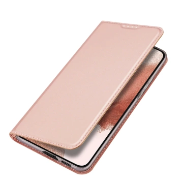 Dux Ducis Skin Pro Protective Phone Case for Samsung Galaxy S23 Flip Card Wallet Stand Pink