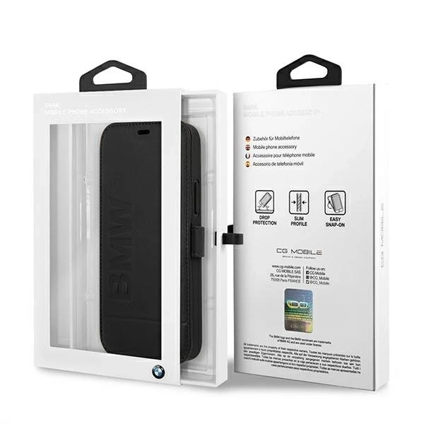 Etui BMW BMFLBKP12MSLLBK do Apple iPhone 12/ 12 Pro 6,1" book Signature