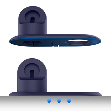 Charger Holder for MagSafe 2in1 Alogy Stand for Apple Watch/ iPhone 12 13 Navy