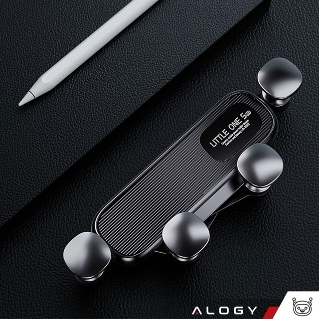 Автомобільний тримач Gravity для автомобільної решітки, Alogy Airvent Black