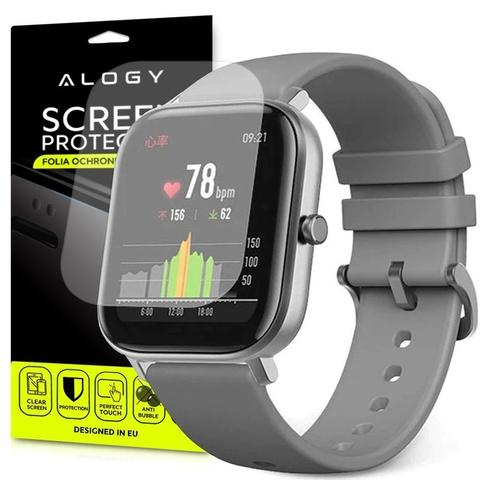 5x Alogy Displayschutzfolie für Smartwatch für AmazFit GTS