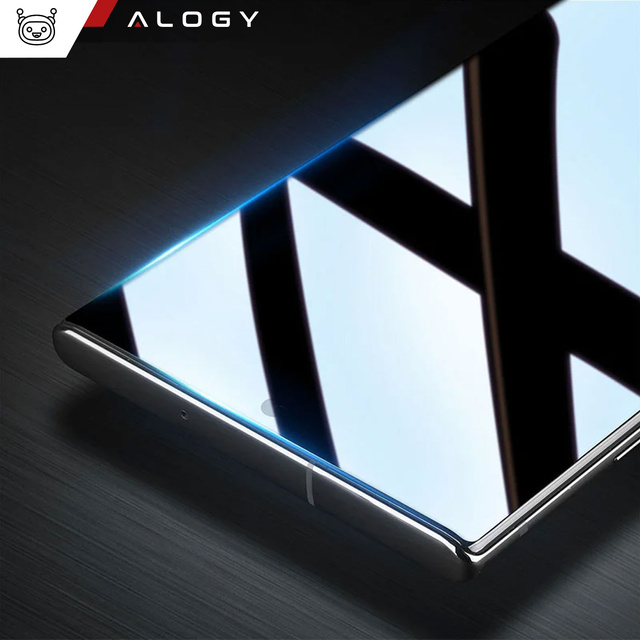 Gehärtetes Glas für die hüllenfreundliche Alogy Full Glue-Hülle für das Samsung Galaxy S24 Ultra Black