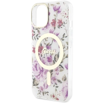 Чохол Etui Guess GUHMP14MHCFWST для iPhone 14 Plus 6.7" Flower MagSafe