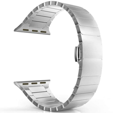 Bransoleta Alogy Stainless Steel do Apple Watch 38/40/41mm Srebrna