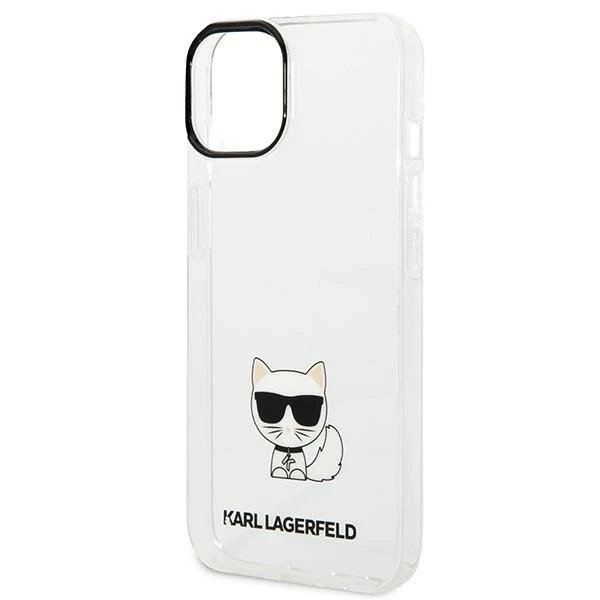 Ochranné puzdro na telefón Karl Lagerfeld KLHCP14MCTTR pre Apple iPhone 14 Plus 6,7" pevné puzdro transparentné/transparentné telo Choupette