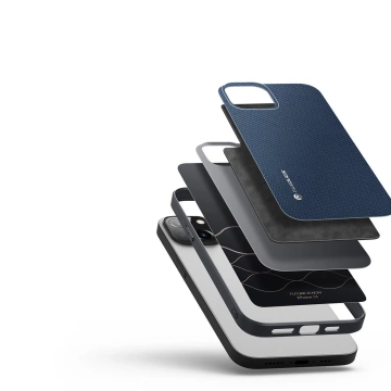 Kryt puzdra Dux Ducis Fino potiahnutý nylonom iPhone 14 modrý