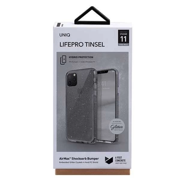 UNIQ case LifePro Tinsel iPhone 11 Pro Max black/vapour smoke