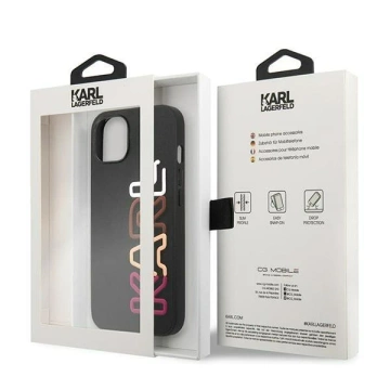 Захисний чохол для телефону Karl Lagerfeld KLHCP13SPCOBK для Apple iPhone 13 Mini 5.4" black/black hardcase Multipink Brand