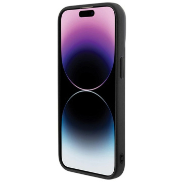 Originálne puzdro GUESS Hardcase GUHCP15LPMSDGSK pre iPhone 15 PLUS (Disco Script Metal / čierne)