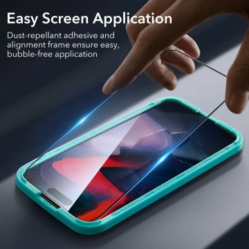 ESR Panzerglas 2er-Pack für Apple iPhone 15 Pro Schwarz