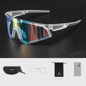 Fotochromatické cyklistické brýle Rockbros SP291 UV400 - bílé