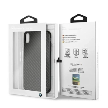 BMW BMHCI65MBC Hardcase Handyhülle für Apple iPhone Xs Max schwarz/schwarz Signature-Carbon