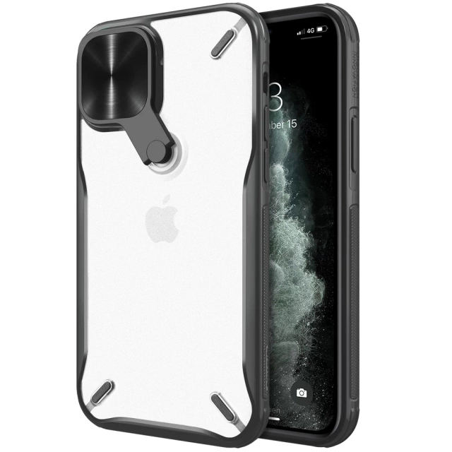 Nillkin Cyclops Case durable case with camera cover and foldable stand iPhone 13 Pro Max black
