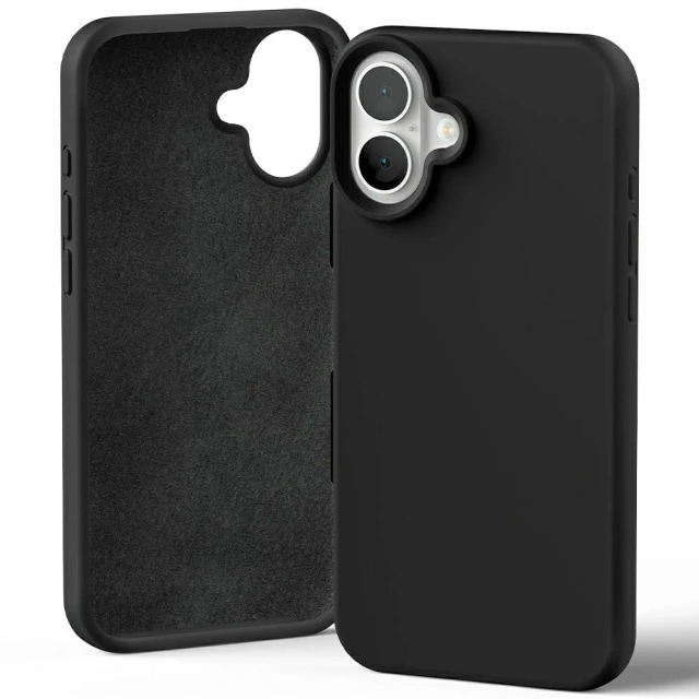 Mercury Silicone Case for iPhone 16 Plus 6.7" Black