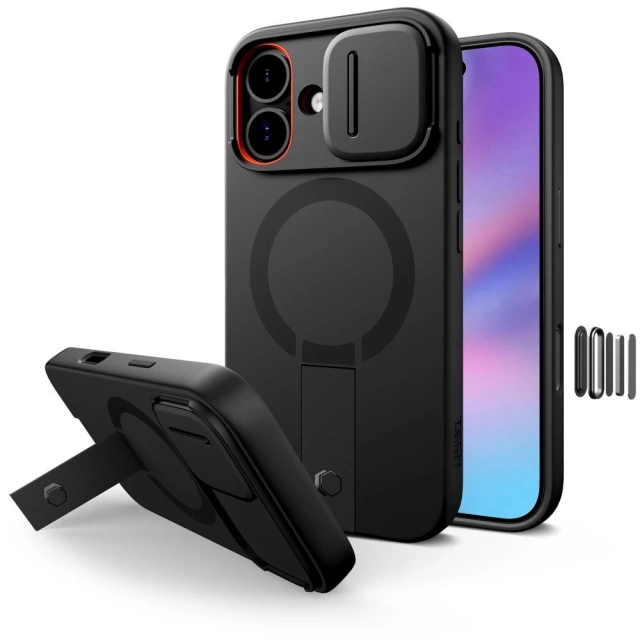 Etui Ochronne do iPhone 17 Tech-Protect Kevlar Aura MagSafe Black