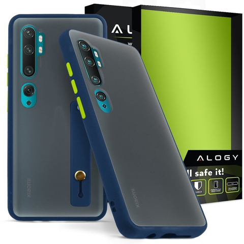 Puzdro Alogy Bumper s remienkom pre Xiaomi Mi Note 10/10 Pro Navy blue