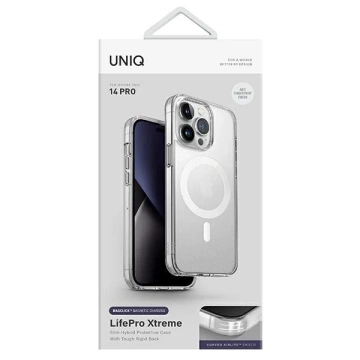 UNIQ LifePro Xtreme case for iPhone 14 Pro 6.1" Magclick Charging transparent/frost clear