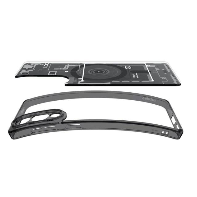 Etui Spigen Ultra Hybrid Mag z MagSafe na Samsung Galaxy S25 Edge z nadrukiem - czarne