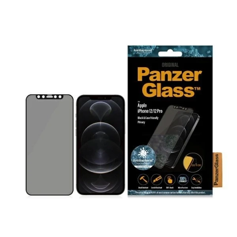 Szkło hartowane do iPhone 12/12 Pro PanzerGlass Privacy E2E Super+ Czarny