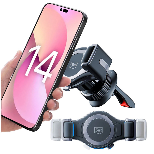 Uchwyt samochodowy do telefonu kratki auta 3mk Memo Hug Car Holder na kratkę na telefon 4.5 - 6.5cali