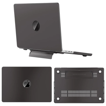 Alogy ProStand™ матовий чохол з підставкою для MacBook Air 13.3" (A1932/A2179/A2337) Black