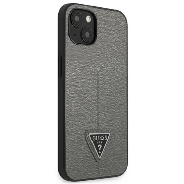 Etui Guess GUHCP13MPSATLG pro iPhone 13 6,1" pevný obal SaffianoTriangle Logo