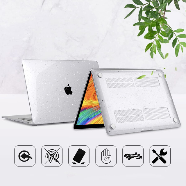 Alogy Hard Case pro Apple MacBook Air 13 M1 2020 Glitter Clear Keyboard kryt