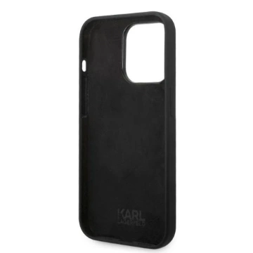 Protective phone case Karl Lagerfeld KLHCP14LSRSGRCK for Apple iPhone 14 Pro 6.1" hardcase black/black Silicone RSG