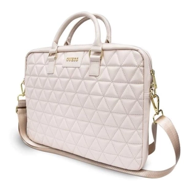 Taška Guess GUCB15QLPK 16" růžová / růžová prošívaná