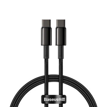 Baseus Tungsten Gold USB-C to USB-C cable, 100W, 2m (black)