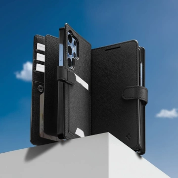 Etui do Samsung Galaxy S25 Ultra Black Spigen Wallet "S"