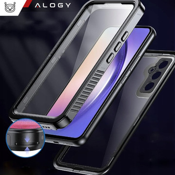 Водонепроникний чохол для Samsung Galaxy A54 5G 360 Alogy Armored Armor IP68 зі шнурком Black