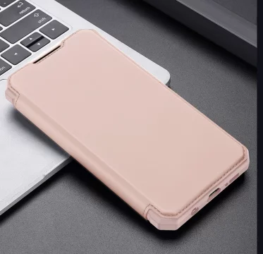 Pouzdro DUX DUCIS Skin X s flipovým krytem pro Samsung Galaxy A42 5G růžová